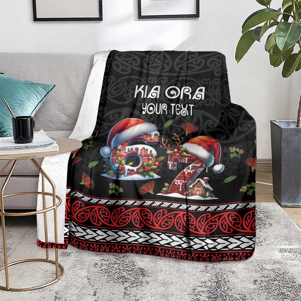 Aotearoa Six Seven Personalized Blanket New Zealand Funny Christmas - Polynesian Pride