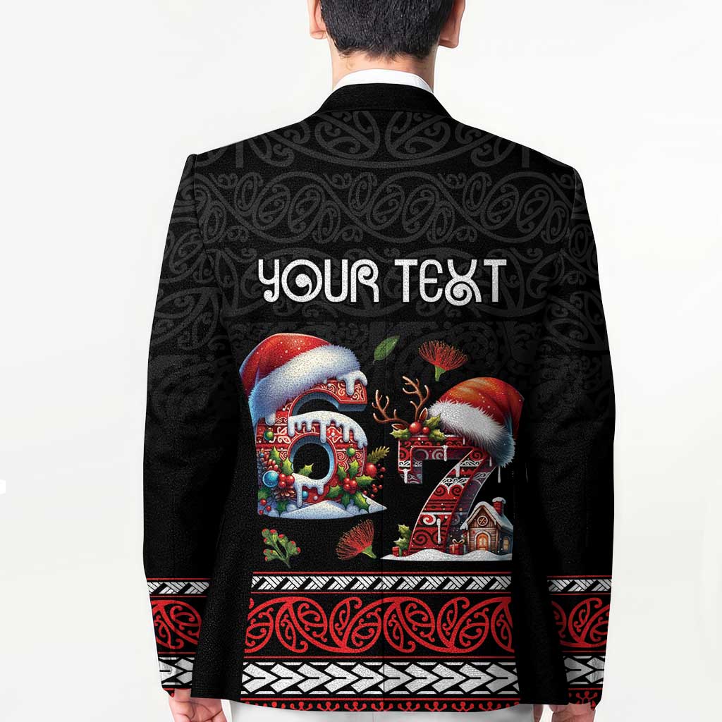 Aotearoa Six Seven Personalized Blazer New Zealand Funny Christmas - Polynesian Pride