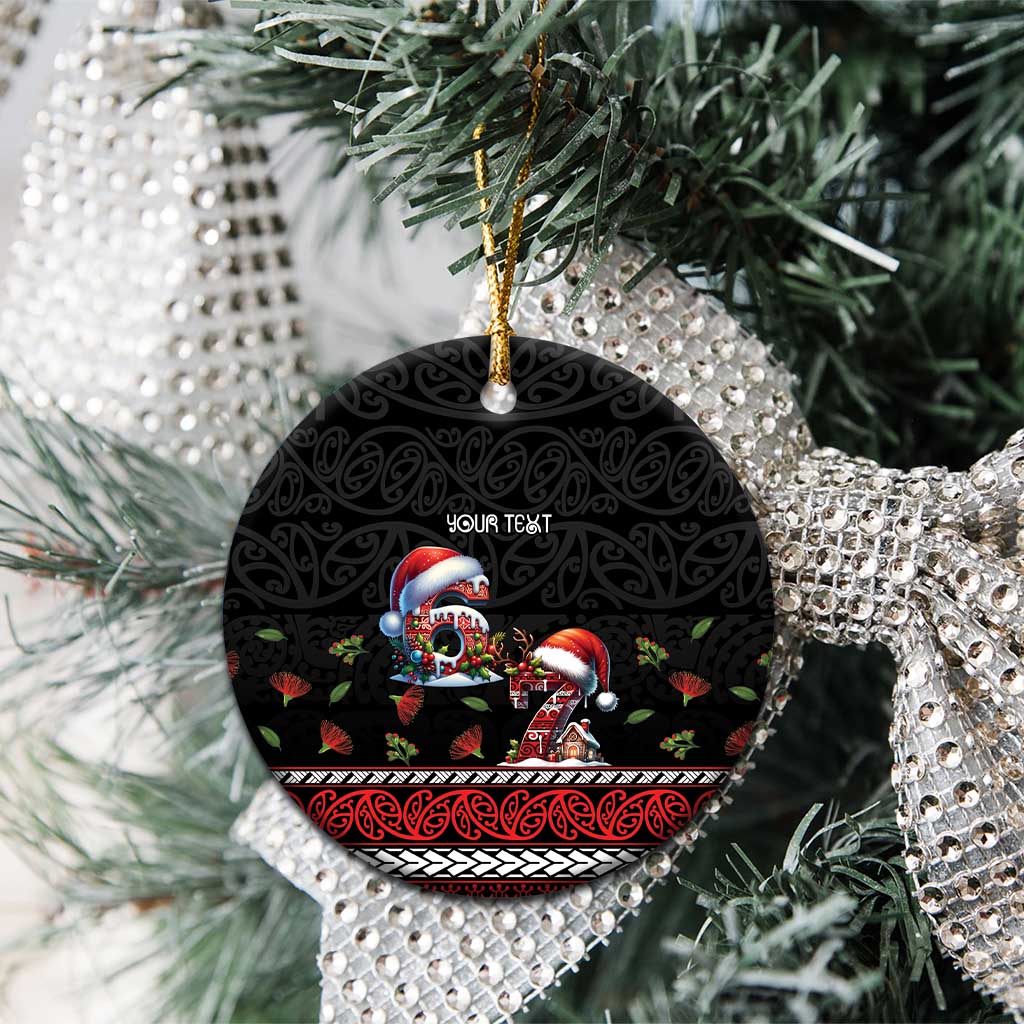 Aotearoa Six Seven Personalized Ceramic Ornament New Zealand Funny Christmas LT9 - Polynesian Pride