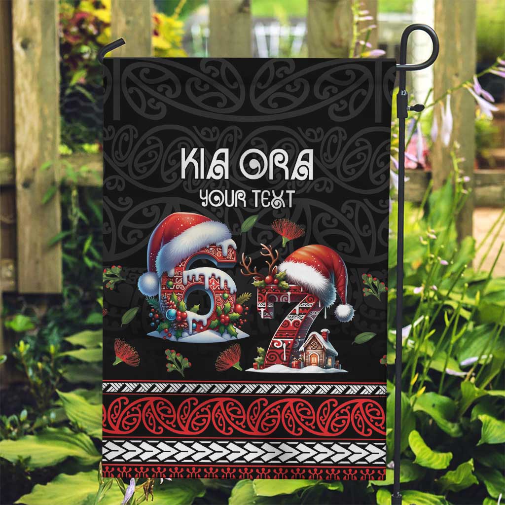 Aotearoa Six Seven Personalized Garden Flag New Zealand Funny Christmas - Polynesian Pride