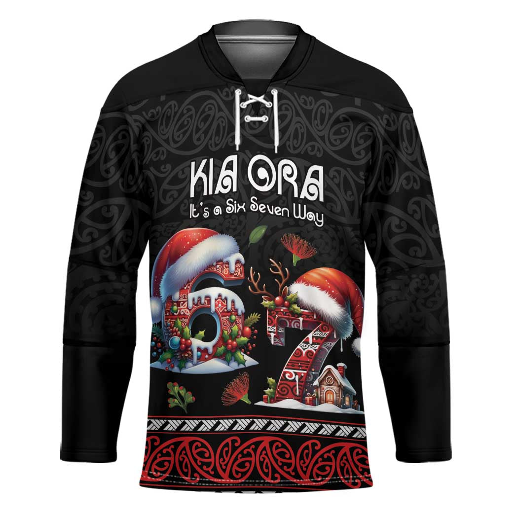 Aotearoa Six Seven Personalized Hockey Jersey New Zealand Funny Christmas - Polynesian Pride