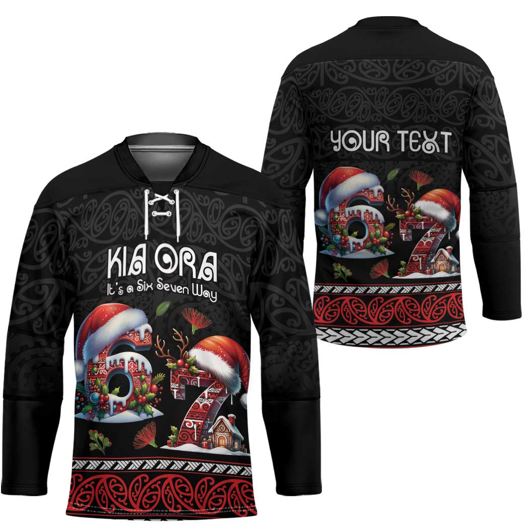 Aotearoa Six Seven Personalized Hockey Jersey New Zealand Funny Christmas - Polynesian Pride