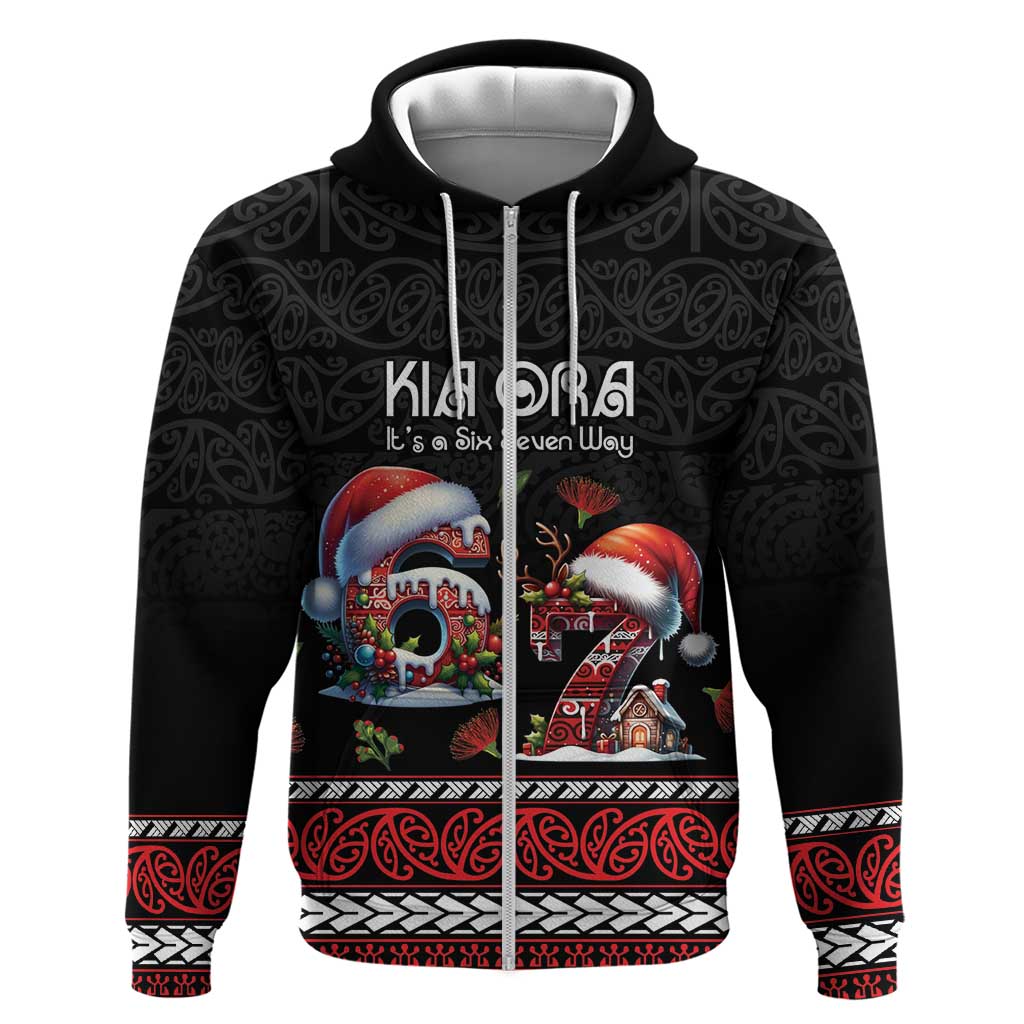 Aotearoa Six Seven Personalized Hoodie New Zealand Funny Christmas - Polynesian Pride