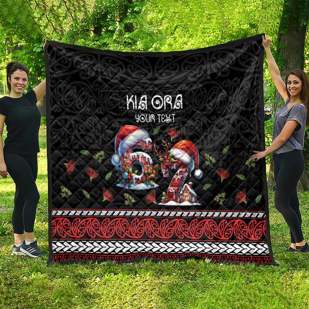 Aotearoa Six Seven Personalized Quilt New Zealand Funny Christmas - Polynesian Pride
