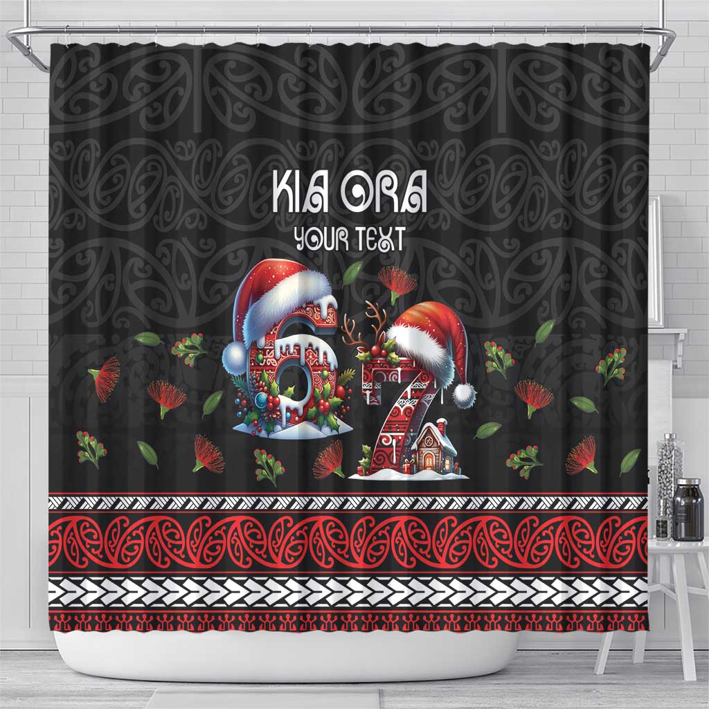 Aotearoa Six Seven Personalized Shower Curtain New Zealand Funny Christmas - Polynesian Pride