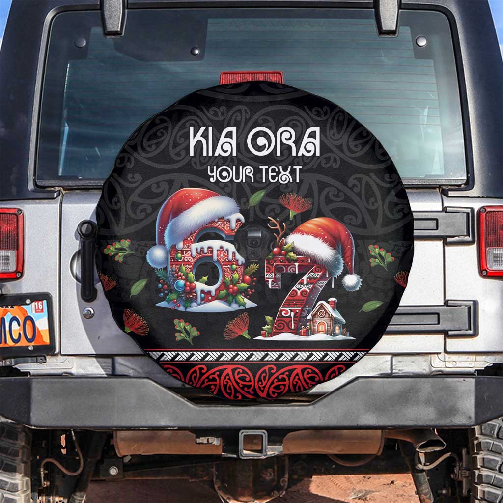 Aotearoa Six Seven Personalized Spare Tire Cover New Zealand Funny Christmas - Polynesian Pride