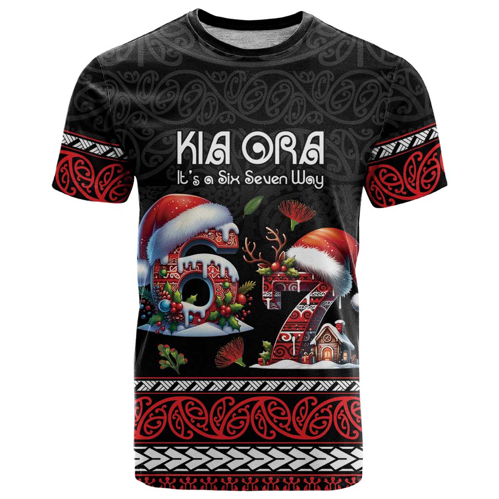 Aotearoa Six Seven Personalized T Shirt New Zealand Funny Christmas - Polynesian Pride