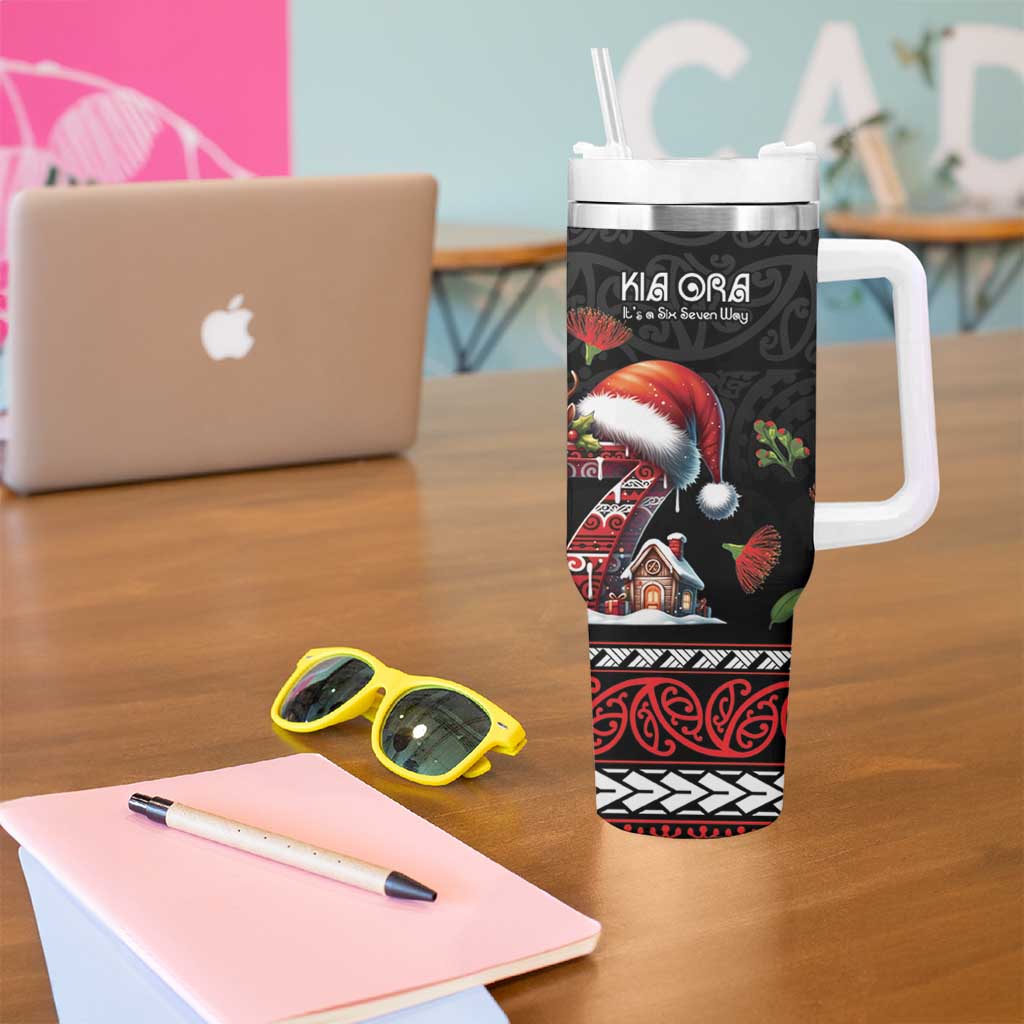 Aotearoa Six Seven Personalized Tumbler With Handle New Zealand Funny Christmas - Polynesian Pride