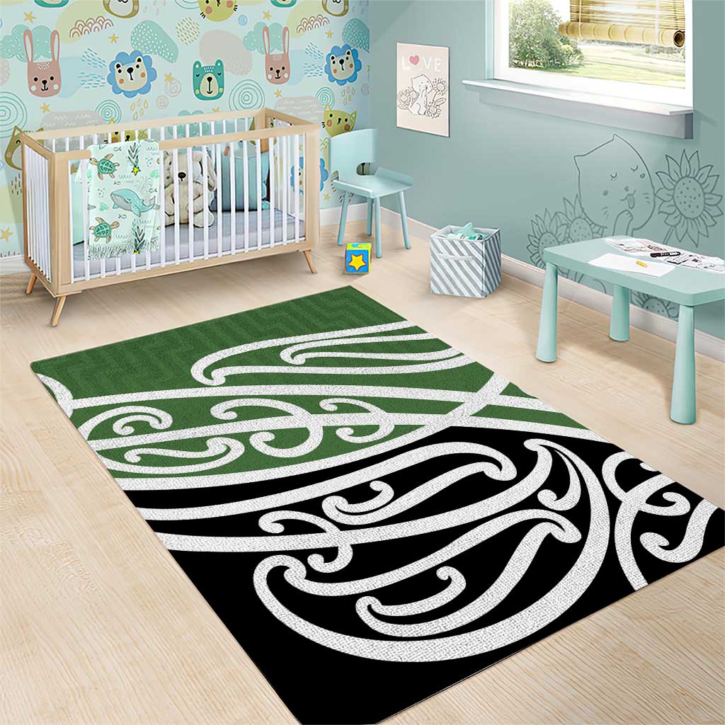 Green Fern New Zealand Kowhai Ngutukak Area Rug - Polynesian Pride