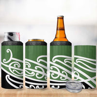 Green Fern New Zealand Kowhai Ngutukak 4 in 1 Can Cooler Tumbler - Polynesian Pride