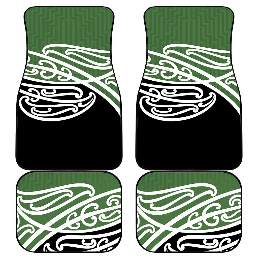 Green Fern New Zealand Kowhai Ngutukak Car Mats - Polynesian Pride