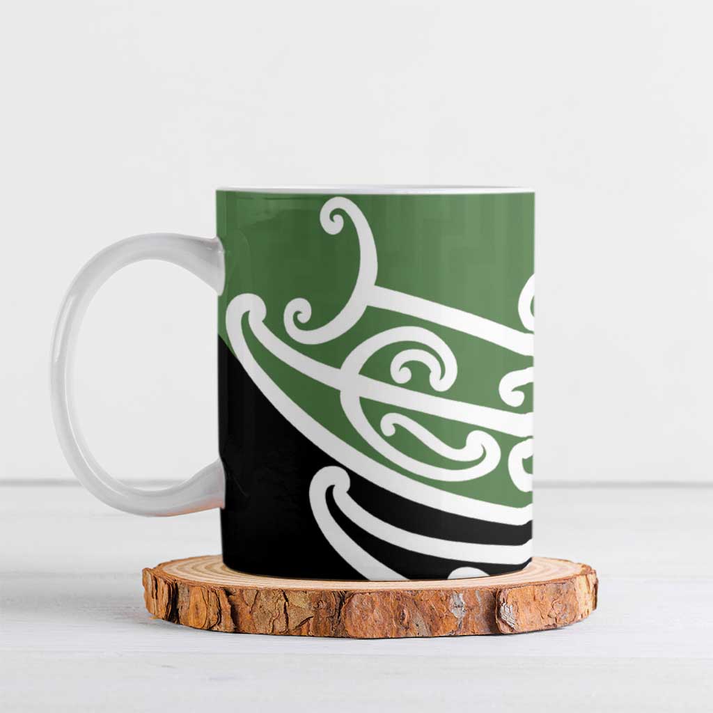 Green Fern New Zealand Kowhai Ngutukak Ceramic Mug - Polynesian Pride