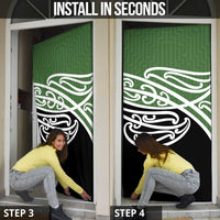 Green Fern New Zealand Kowhai Ngutukak Door Cover - Polynesian Pride