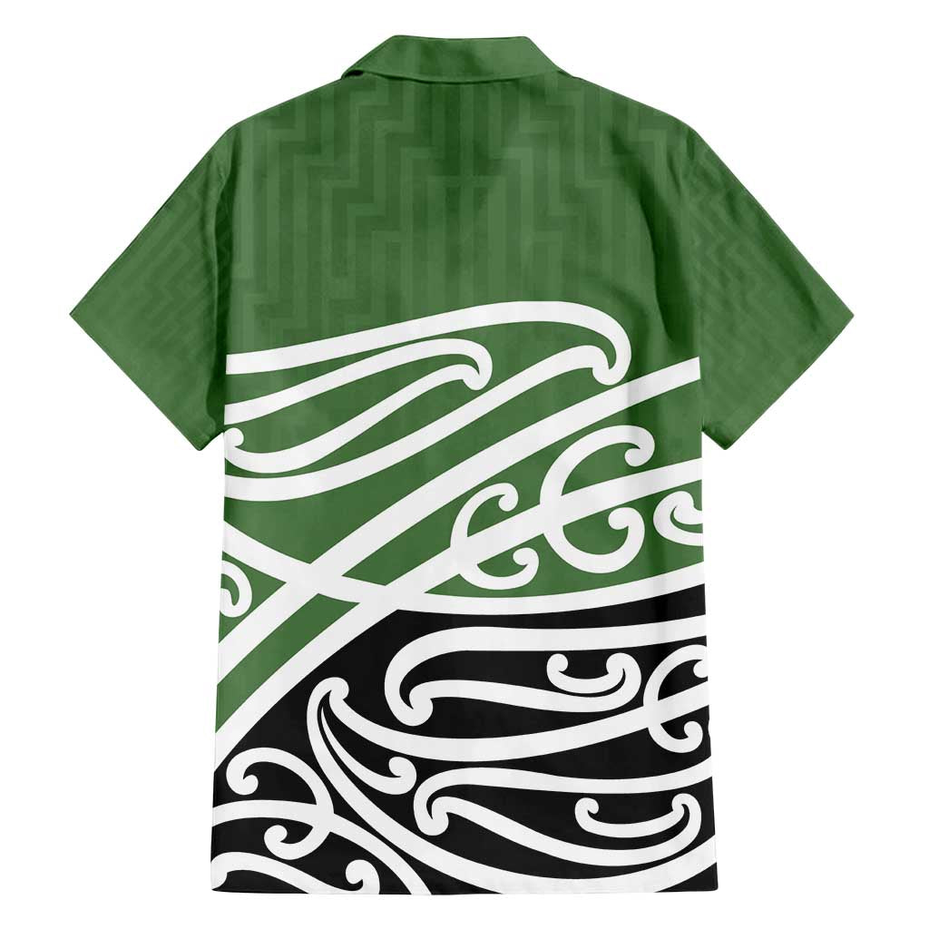 Green Fern New Zealand Kowhai Ngutukak Family Matching Puletasi and Hawaiian Shirt - Polynesian Pride