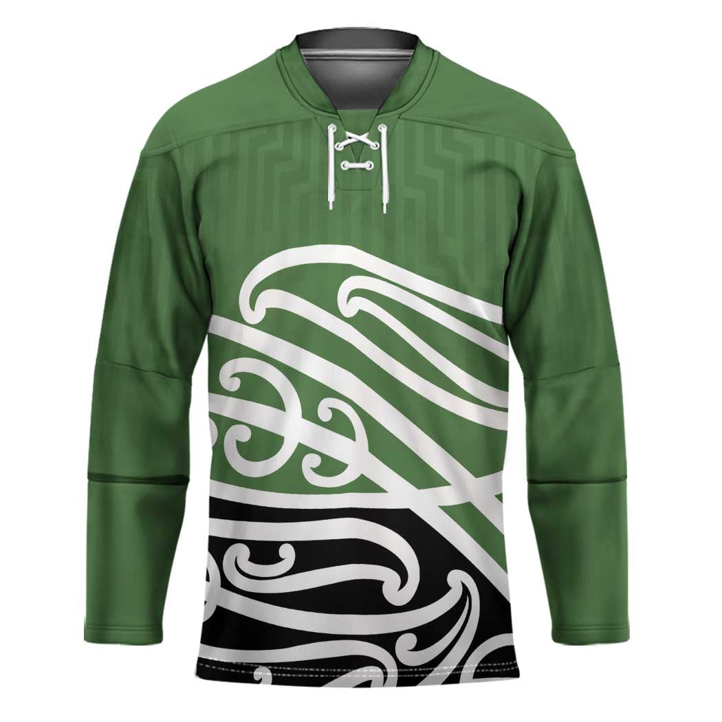Green Fern New Zealand Kowhai Ngutukak Hockey Jersey - Polynesian Pride