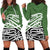 Green Fern New Zealand Kowhai Ngutukak Hoodie Dress - Polynesian Pride