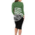 Green Fern New Zealand Kowhai Ngutukak Long Sleeve Bodycon Dress - Polynesian Pride