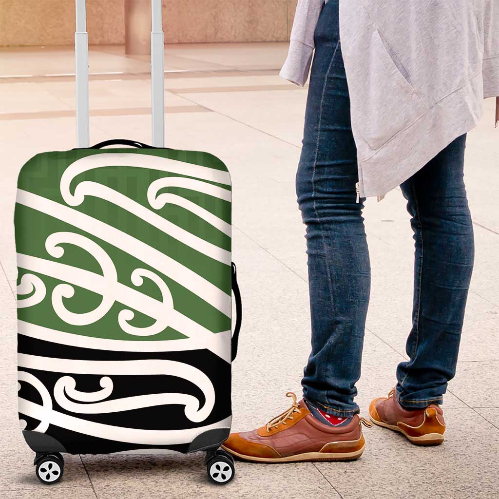 Green Fern New Zealand Kowhai Ngutukak Luggage Cover LT9 Green - Polynesian Pride
