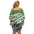 Green Fern New Zealand Kowhai Ngutukak Off Shoulder Short Dress - Polynesian Pride