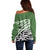 Green Fern New Zealand Kowhai Ngutukak Off Shoulder Sweater - Polynesian Pride