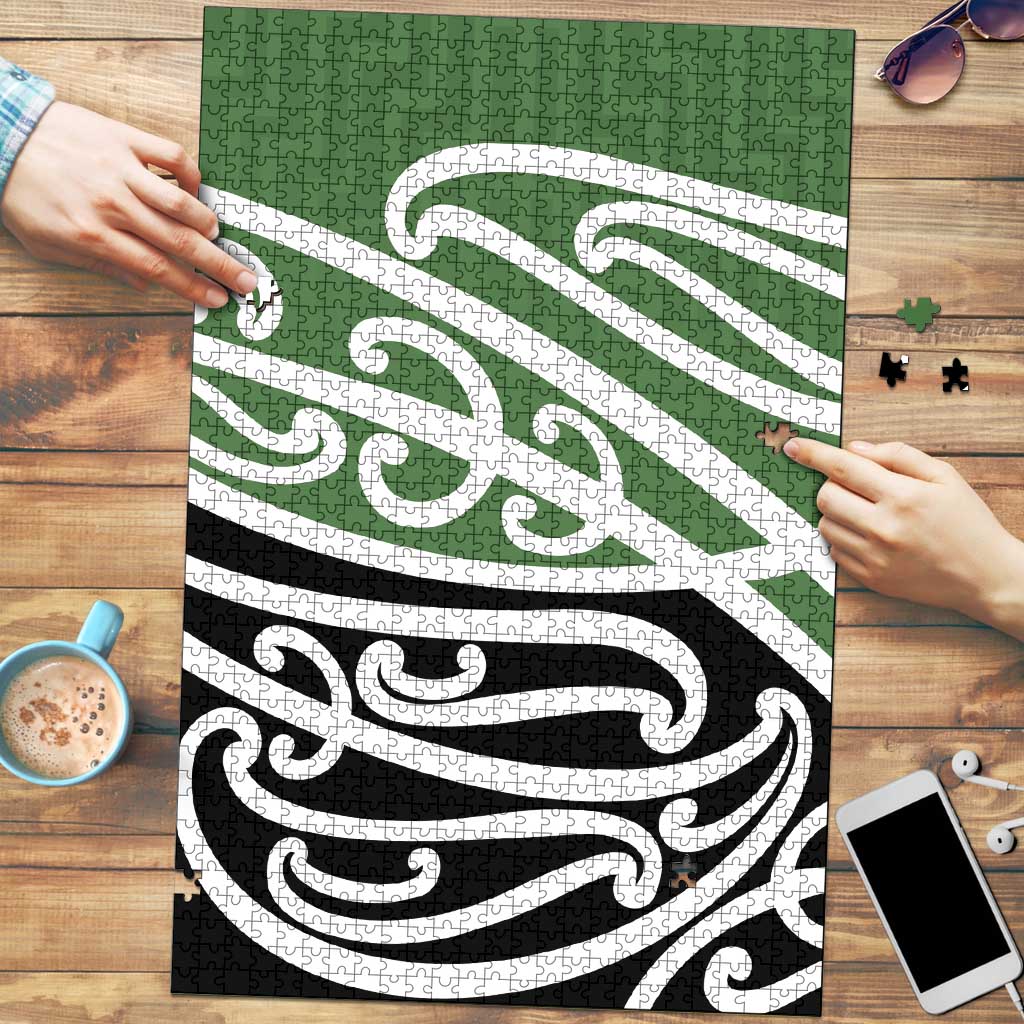 Green Fern New Zealand Kowhai Ngutukak Puzzle - Polynesian Pride