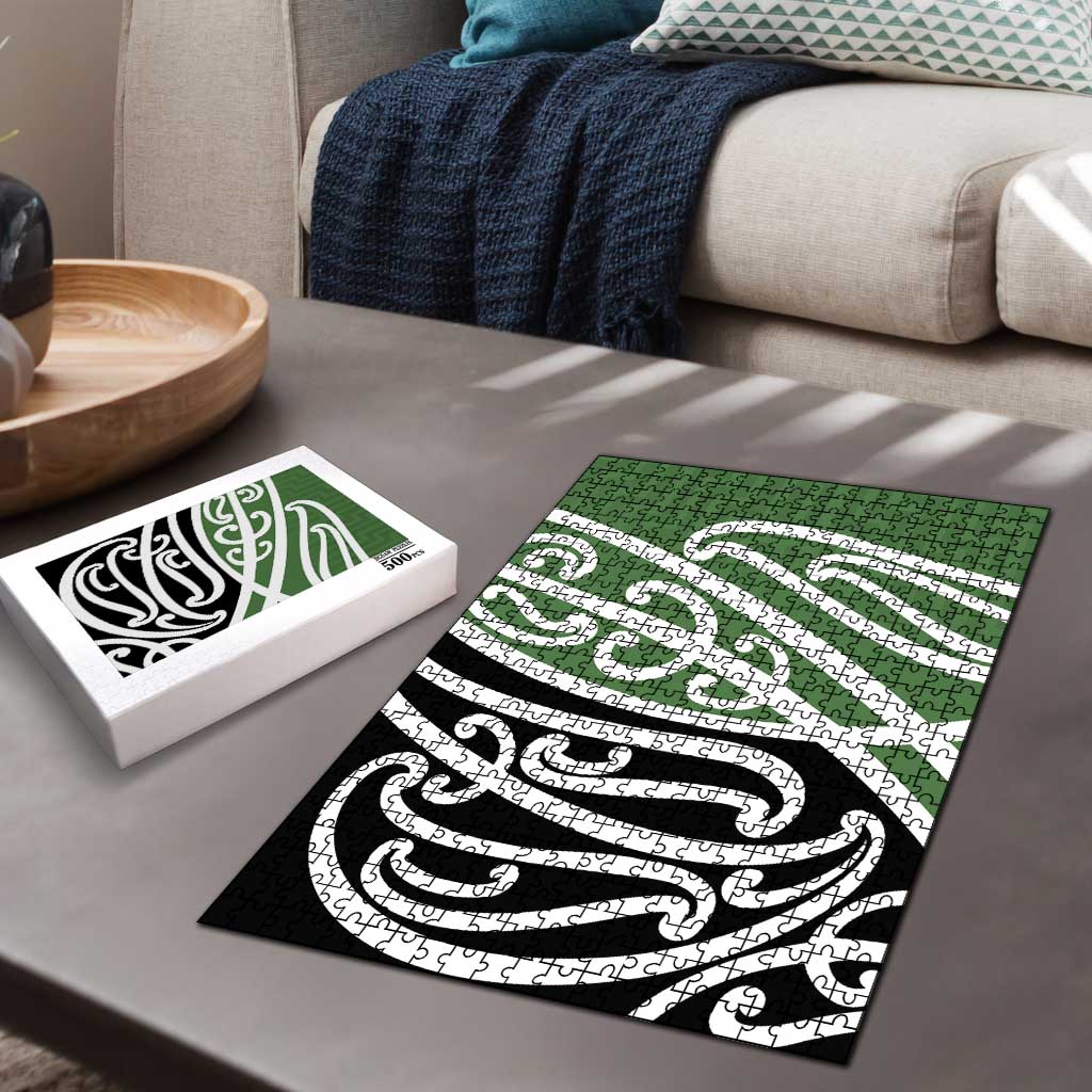 Green Fern New Zealand Kowhai Ngutukak Puzzle - Polynesian Pride