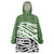 Green Fern New Zealand Kowhai Ngutukak Wearable Blanket Hoodie - Polynesian Pride