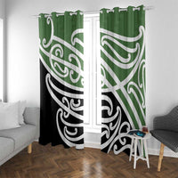 Green Fern New Zealand Kowhai Ngutukak Window Curtain - Polynesian Pride