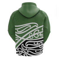 Green Fern New Zealand Kowhai Ngutukak Zip Hoodie - Polynesian Pride