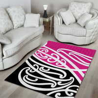 All Pink New Zealand Kowhai Ngutukak Area Rug - Polynesian Pride