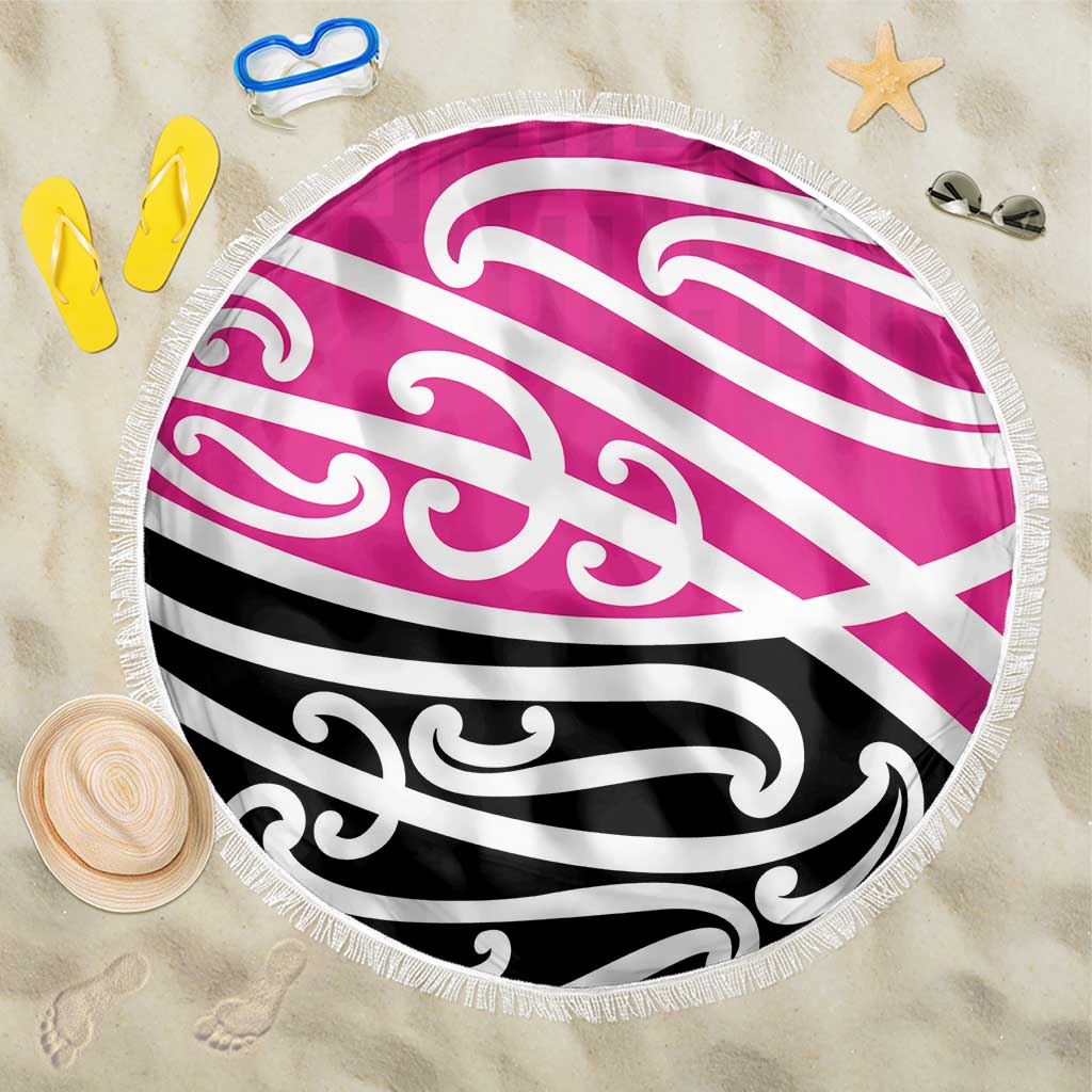 All Pink New Zealand Kowhai Ngutukak Beach Blanket - Polynesian Pride