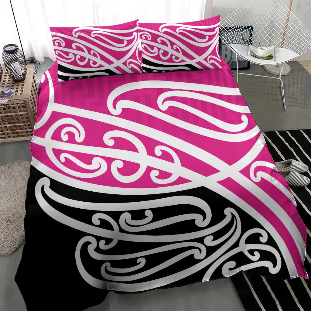All Pink New Zealand Kowhai Ngutukak Bedding Set - Polynesian Pride