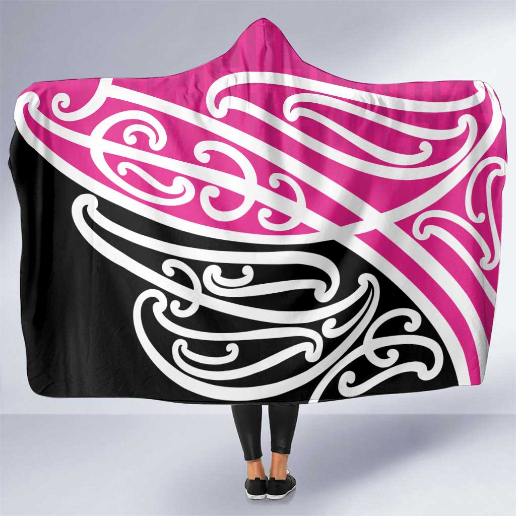 All Pink New Zealand Kowhai Ngutukak Hooded Blanket - Polynesian Pride