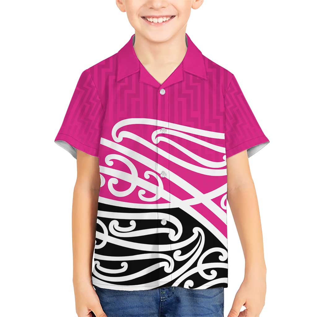 All Pink New Zealand Kowhai Ngutukak Kid Hawaiian Shirt - Polynesian Pride