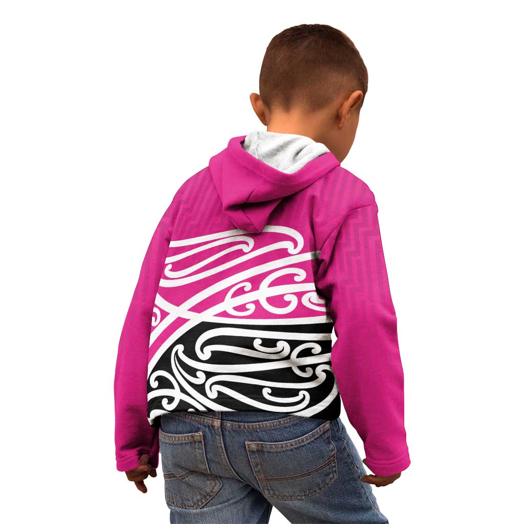 All Pink New Zealand Kowhai Ngutukak Kid Hoodie - Polynesian Pride
