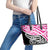 All Pink New Zealand Kowhai Ngutukak Leather Tote Bag - Polynesian Pride