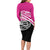 All Pink New Zealand Kowhai Ngutukak Long Sleeve Bodycon Dress - Polynesian Pride