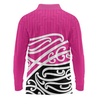 All Pink New Zealand Kowhai Ngutukak Long Sleeve Polo Shirt - Polynesian Pride