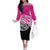 All Pink New Zealand Kowhai Ngutukak Off The Shoulder Long Sleeve Dress - Polynesian Pride
