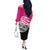 All Pink New Zealand Kowhai Ngutukak Off The Shoulder Long Sleeve Dress - Polynesian Pride