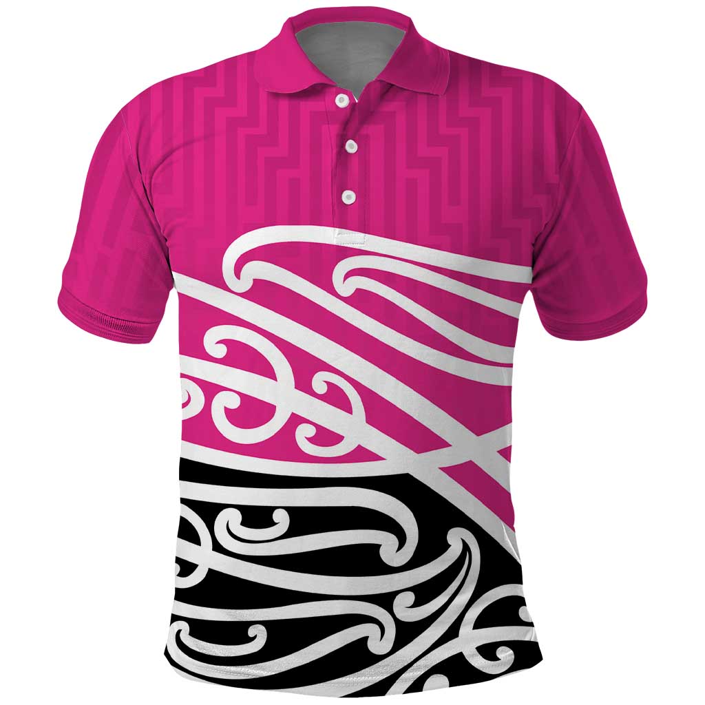 All Pink New Zealand Kowhai Ngutukak Polo Shirt - Polynesian Pride
