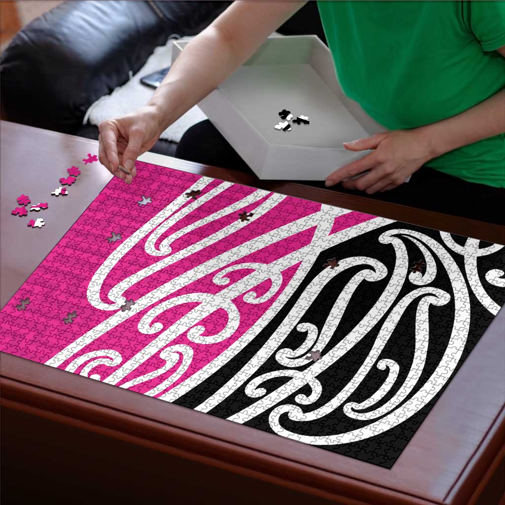 All Pink New Zealand Kowhai Ngutukak Puzzle - Polynesian Pride