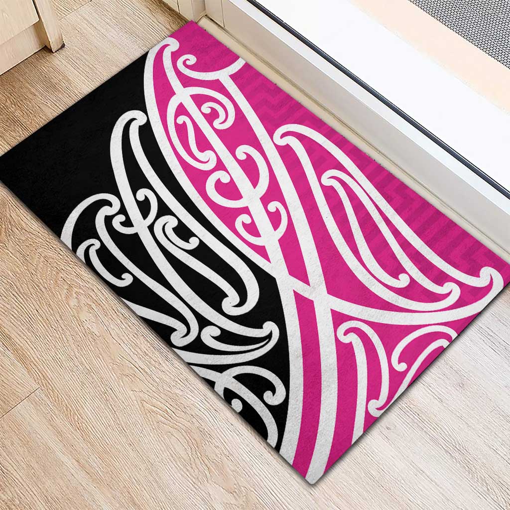 All Pink New Zealand Kowhai Ngutukak Rubber Doormat - Polynesian Pride
