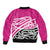 All Pink New Zealand Kowhai Ngutukak Sleeve Zip Bomber Jacket - Polynesian Pride