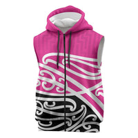 All Pink New Zealand Kowhai Ngutukak Sleeveless Zip Hoodie LT9