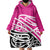 All Pink New Zealand Kowhai Ngutukak Wearable Blanket Hoodie - Polynesian Pride