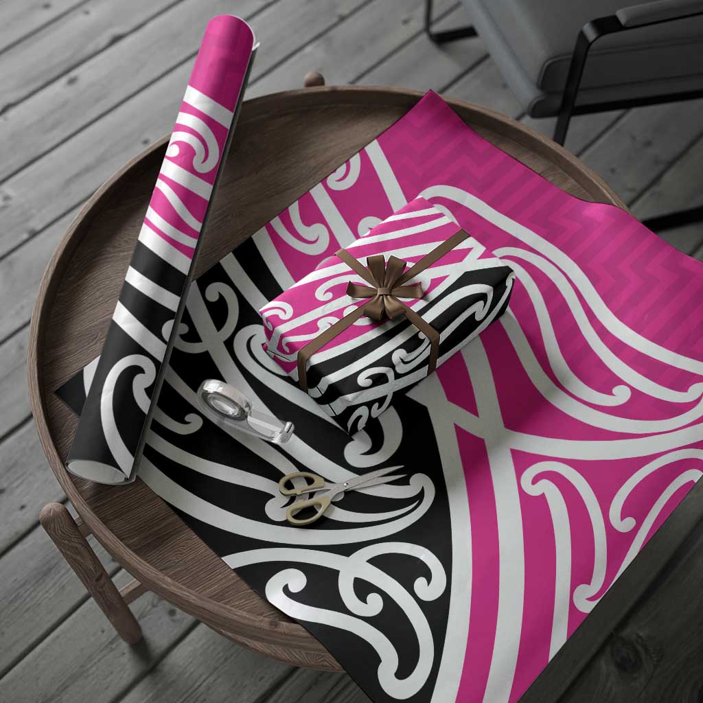 All Pink New Zealand Kowhai Ngutukak Wrapping Paper - Polynesian Pride