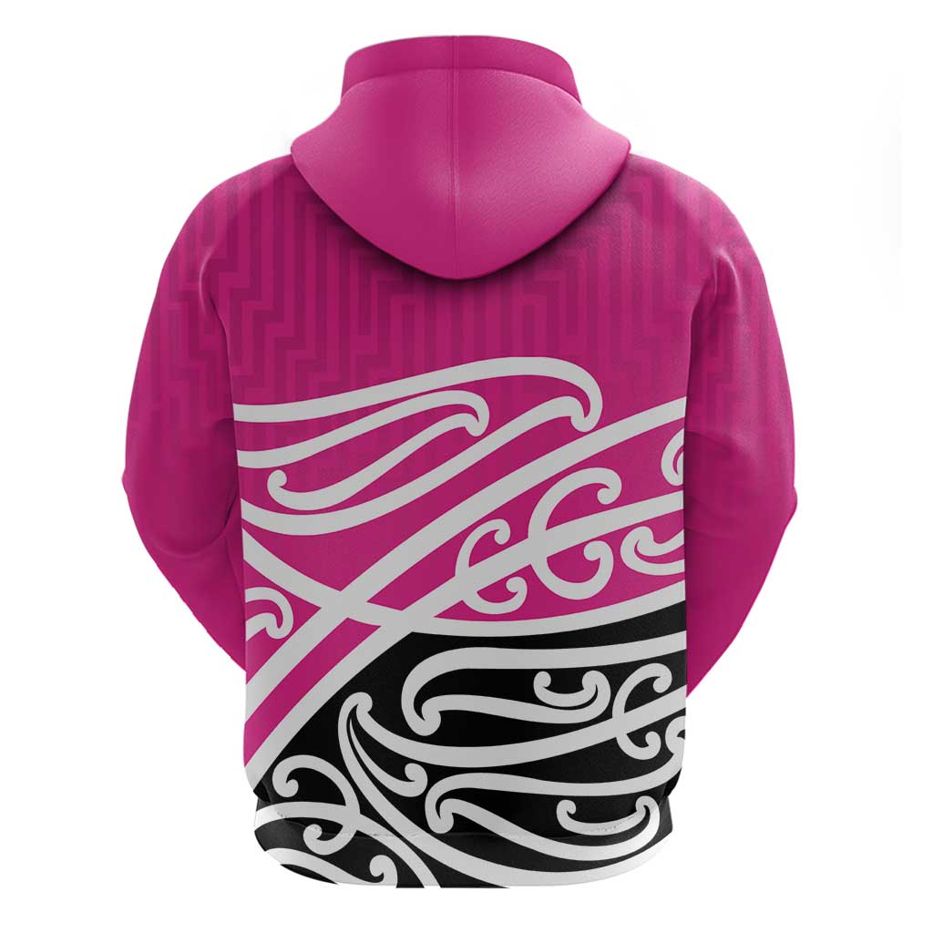 All Pink New Zealand Kowhai Ngutukak Zip Hoodie - Polynesian Pride