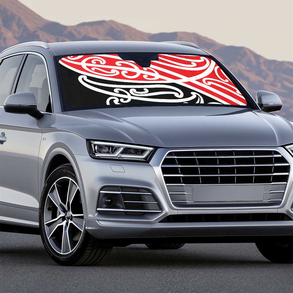 All Red New Zealand Kowhai Ngutukak Auto Sun Shade - Polynesian Pride