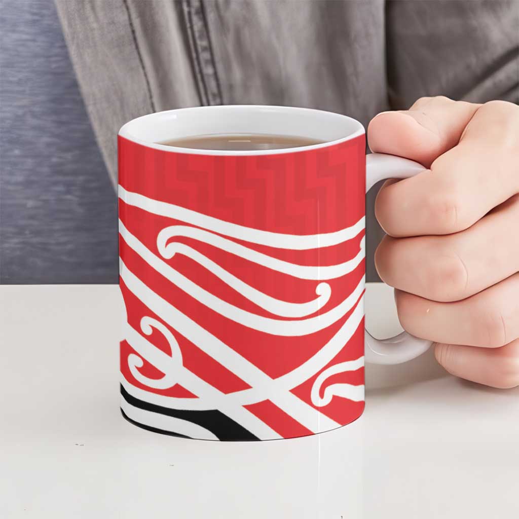 All Red New Zealand Kowhai Ngutukak Ceramic Mug - Polynesian Pride
